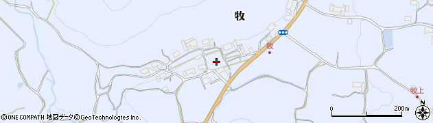 大阪府豊能町（豊能郡）牧周辺の地図