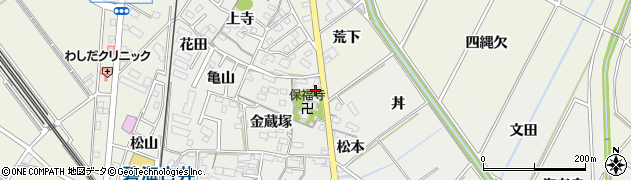 愛知県安城市古井町金蔵塚12周辺の地図