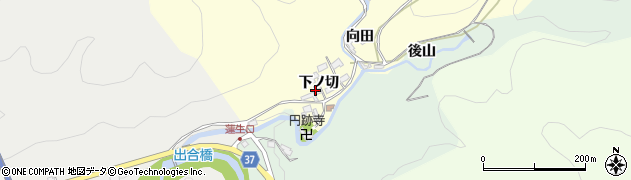 愛知県岡崎市蓬生町（下ノ切）周辺の地図
