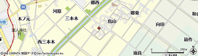 愛知県岡崎市島坂町鳥山18周辺の地図