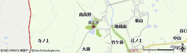 萬正寺周辺の地図