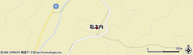 岡山県久米郡久米南町塩之内周辺の地図