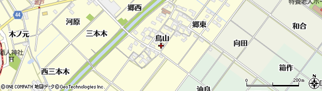 愛知県岡崎市島坂町鳥山31周辺の地図