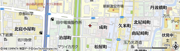 京都府京都市伏見区川東町周辺の地図