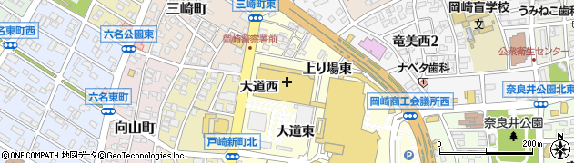 イオンシネマ岡崎周辺の地図