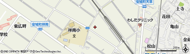愛知県安城市安城町庚申周辺の地図