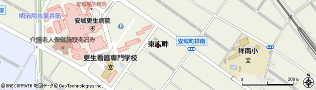 愛知県安城市安城町（東広畔）周辺の地図