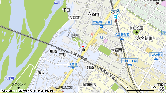 〒444-0844 愛知県岡崎市天白町の地図