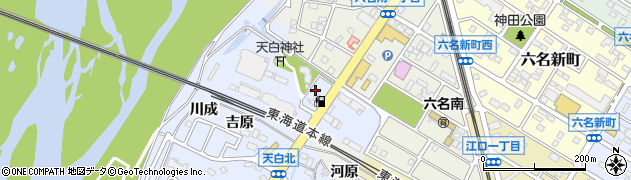 愛知県岡崎市天白町（池田）周辺の地図
