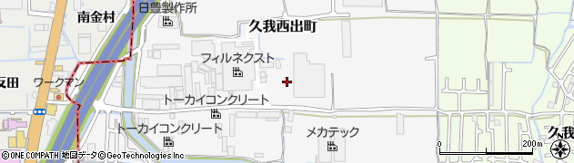 京都府京都市伏見区久我西出町周辺の地図