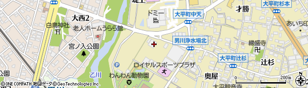 愛知県岡崎市大平町石亀96周辺の地図