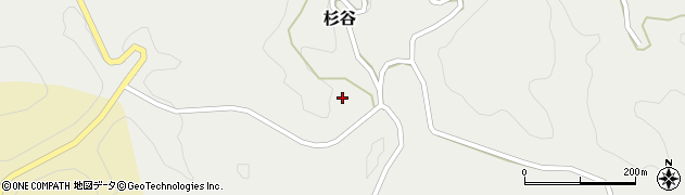 岡山県加賀郡吉備中央町杉谷周辺の地図