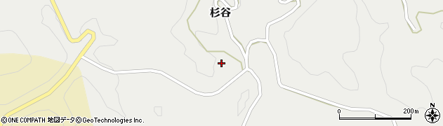 岡山県吉備中央町（加賀郡）杉谷周辺の地図