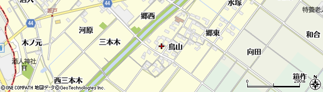 愛知県岡崎市島坂町鳥山15周辺の地図