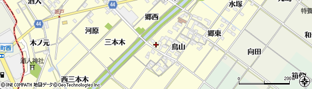 愛知県岡崎市島坂町鳥山16周辺の地図