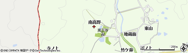 兵庫県宝塚市上佐曽利（南高野）周辺の地図