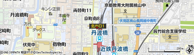 株式会社京都ライフ　丹波橋店周辺の地図