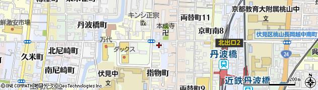 京都府京都市伏見区石屋町周辺の地図