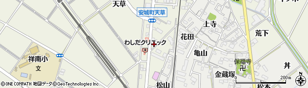 愛知県安城市安城町亀山下33周辺の地図
