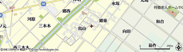 愛知県岡崎市島坂町鳥山41周辺の地図