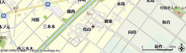 愛知県岡崎市島坂町鳥山35周辺の地図