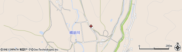 兵庫県猪名川町（川辺郡）槻並（大海）周辺の地図