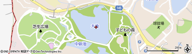 大池周辺の地図