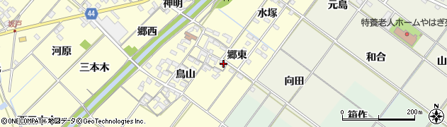 愛知県岡崎市島坂町鳥山45周辺の地図