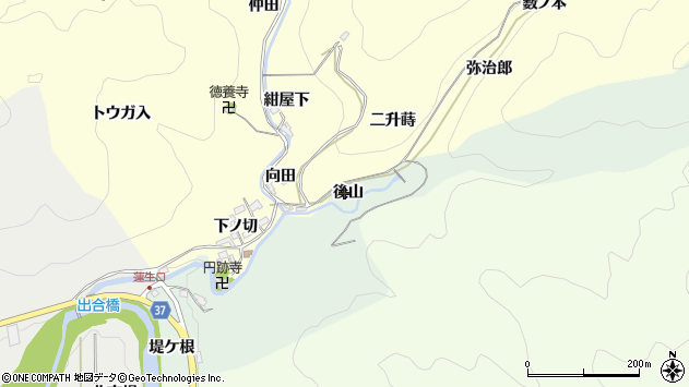 〒444-3332 愛知県岡崎市切越町の地図