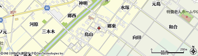 愛知県岡崎市島坂町鳥山40周辺の地図