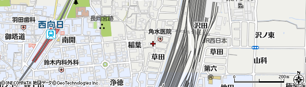 京都府向日市鶏冠井町沢ノ西14周辺の地図