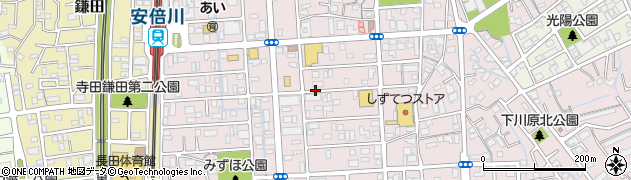 静岡県静岡市駿河区みずほ周辺の地図