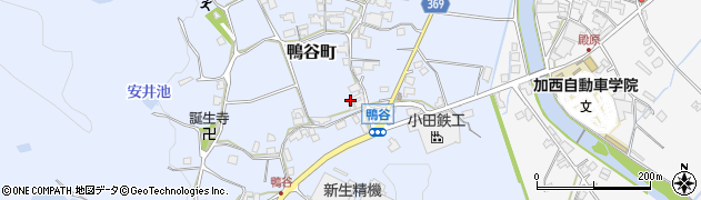 兵庫県加西市鴨谷町1234周辺の地図