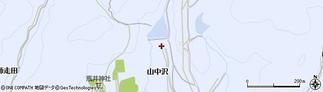 愛知県岡崎市小美町（山中沢）周辺の地図