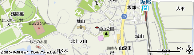 愛知県阿久比町（知多郡）卯坂（栗之木谷）周辺の地図