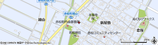 愛知県安城市赤松町新屋敷160周辺の地図