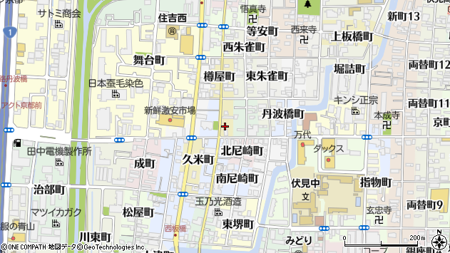 〒612-8335 京都府京都市伏見区海老屋町の地図