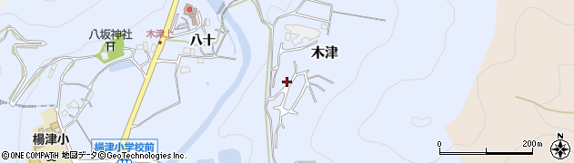 兵庫県川辺郡猪名川町木津笠嶺周辺の地図