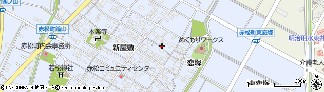 愛知県安城市赤松町新屋敷225周辺の地図