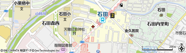 ファミリーマート石田森東店周辺の地図