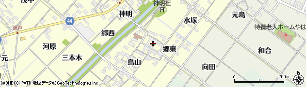 愛知県岡崎市島坂町鳥山47周辺の地図