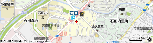 京都府京都市伏見区石田森東町周辺の地図