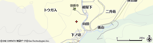 愛知県岡崎市蓬生町（トウガ入）周辺の地図