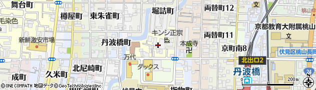 京都府京都市伏見区紙子屋町周辺の地図