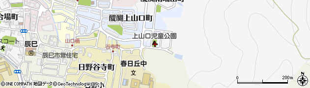 上山口公園周辺の地図