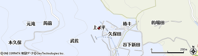 愛知県新城市浅谷（上ノ平）周辺の地図