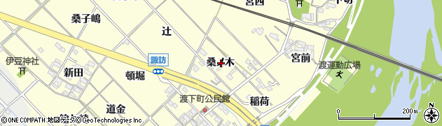 愛知県岡崎市渡町桑ノ木周辺の地図