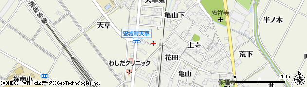 愛知県安城市安城町亀山下41周辺の地図