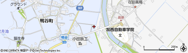 兵庫県加西市鴨谷町620周辺の地図
