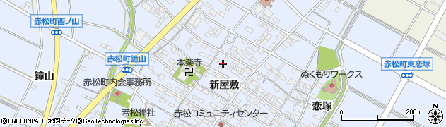 愛知県安城市赤松町新屋敷174周辺の地図